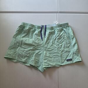 Patagonia Baggies Shorts Mens XL Green Swim Trunks Quick Dry Drawstring